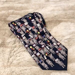 Republican tie by Alynn Silk 50 states elephants